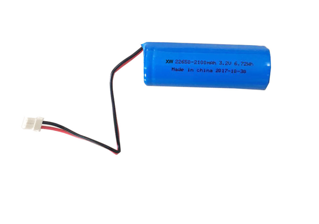 China LFP Battery Supplier High Quality 22650 Battery Pack Built In Circuit Board 3.2V2100mAh 6.7Wh For LED Lightings