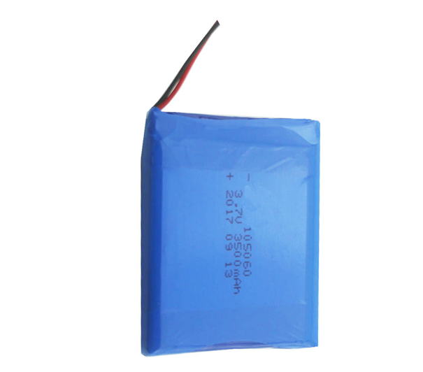 China Best Lipo Ploymer Battery Manufacturer 105060 3.7V3500mAh 1S2P Pouch Cell Build In Protection Board