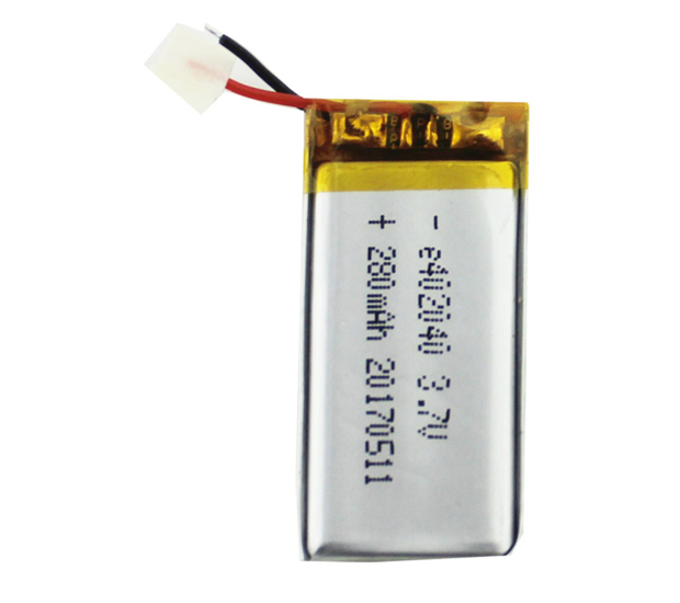 China Lipo Custom Battery Supplier 402040 3.7V280mAh Lithium Ploymer Battery Buitd In PCM For Digital Products