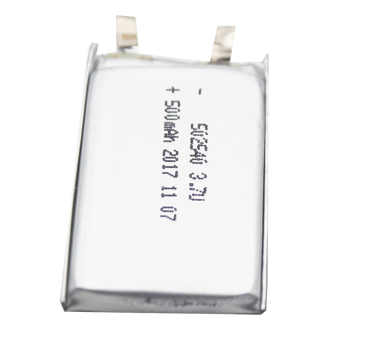China Warehous Lithium Pouch Cell Supplier 502540 3.7V500mAh Customized For LED Lighting