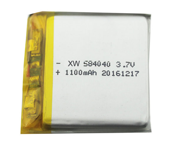 China Professional Customize Lithium Battery Factory 584040 Battery 1100mAh 3C Discharge Rate 3.7V