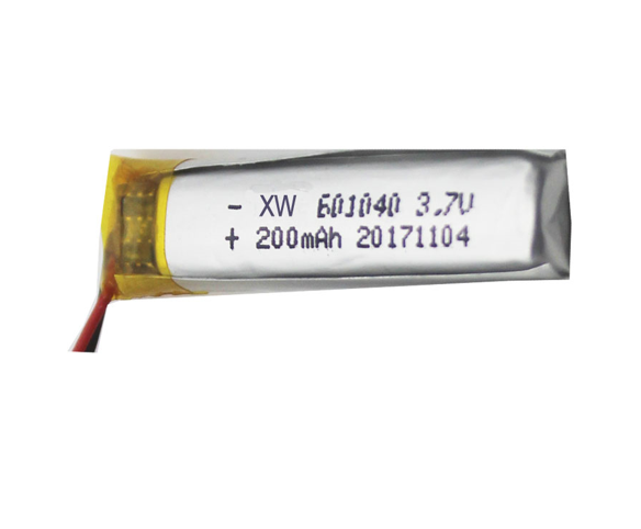 China Professional Customized Lipo Battery Manufacturer 601040 Pouch Cell Supplier 3.7V200mAh High Rate Discharge