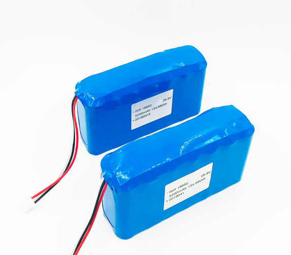 Chinese Cheapest NMC Battery Pack Manufacturer 25.9V5200mAh Built In BMS 7S2P Customized For Medical Equipments