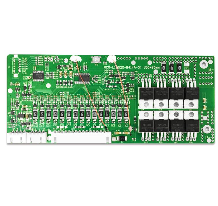 6-15S 20A Smart LiFePO4 Battery BMs with Rs485 &Bluetooth for Light Electric Vehicles and Energy Storage