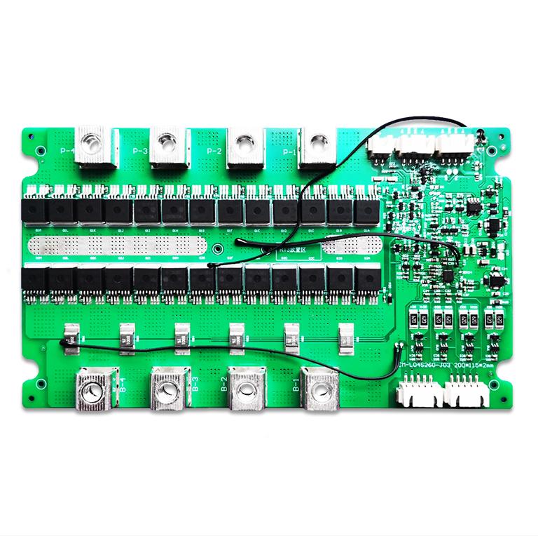 3-4S 260A LiFePO4 Lithium Battery Protection Board with RS485 &Bluetooth Manufacturer