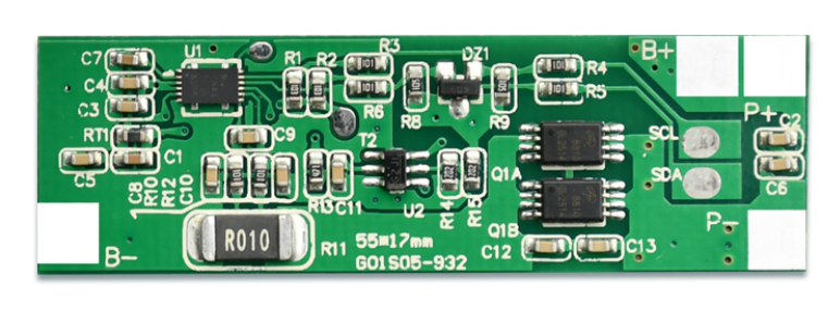 Chinese Lithium Battery BMS Supplier Customized 4A I2C Communication PCB For 1S Lithium LFP/NMC Battery Pack